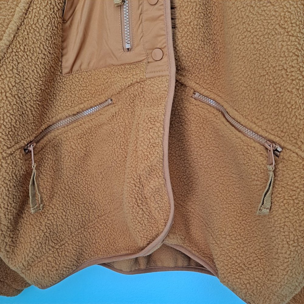 Free People Mustard Yellow Sherpa Jacket - Picture 7 of 15